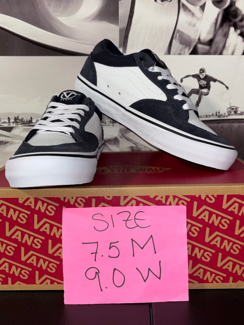 Vans Rowan sz 7.5 Men’s 9.0 Woman
